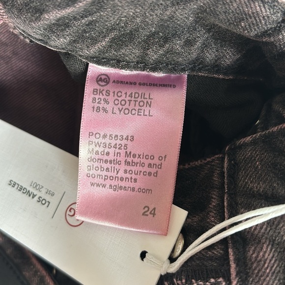 AG Clove High Waist Straight Leg Jeans in Downhill Size 24 NWT - Picture 4 of 8